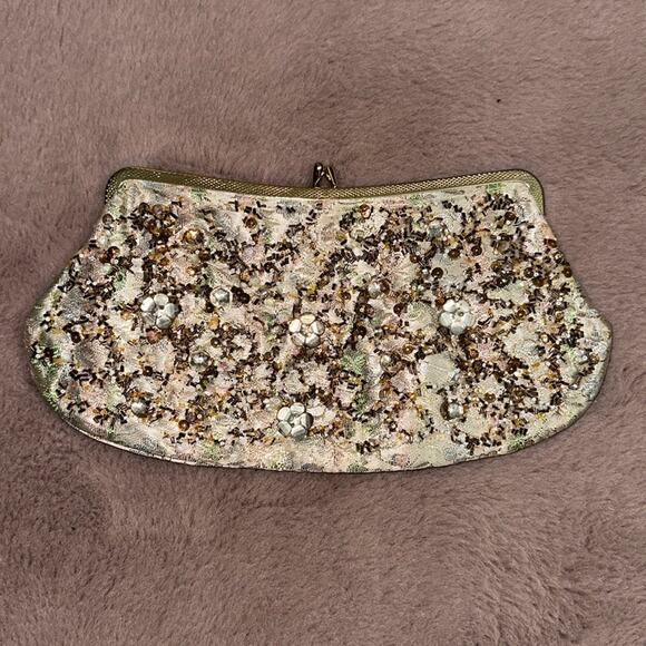 1950s Vintage Beaded Evening Bag by Caron of Houston in Excellent Condition - Picture 2 of 8